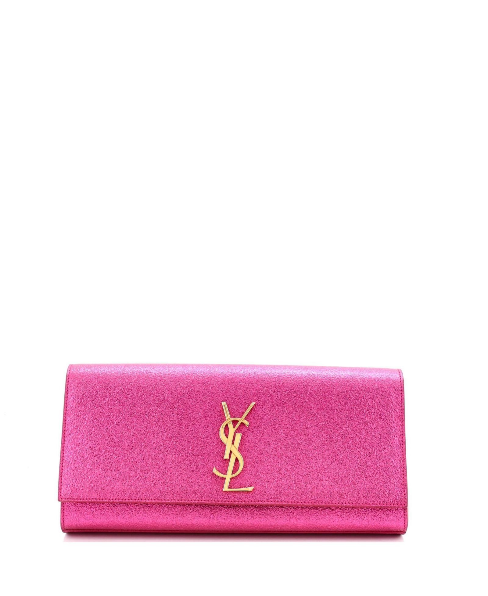 Клатч Saint Laurent Long Classic Monogram Metallic Calfskin