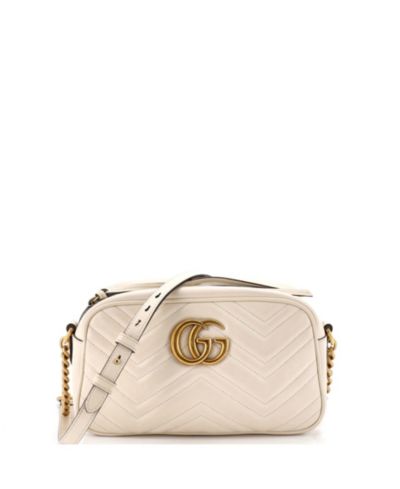 Pre-Owned Gucci Small GG Marmont Shoulder Bag Matelasse Leather