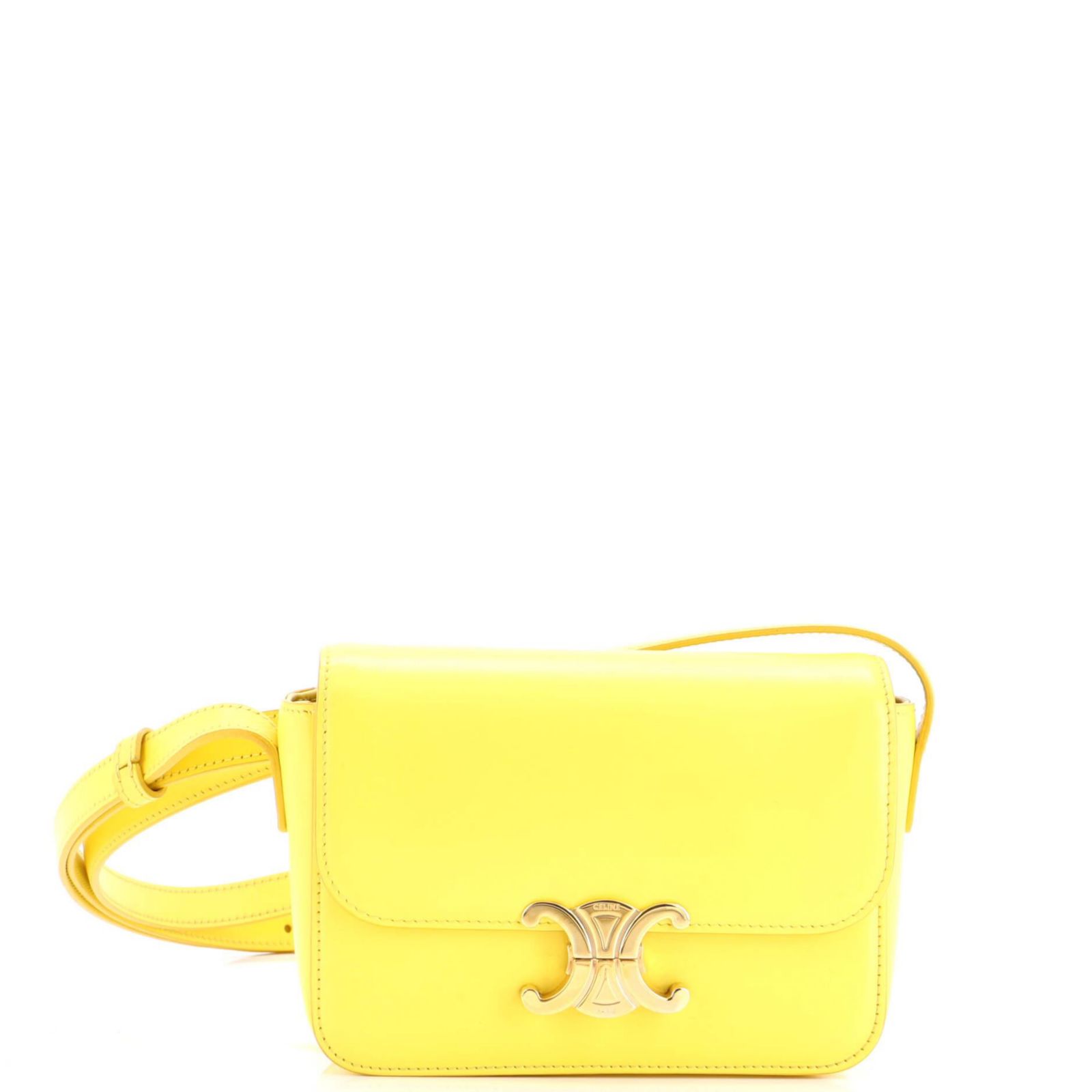 Pre-Owned Celine Nano Triomphe Shoulder Bag Smooth Calfskin