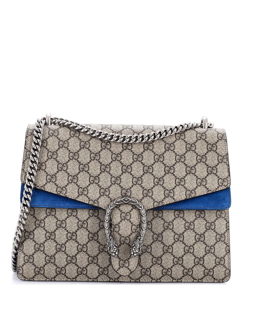 Б/у сумка Gucci Medium Dionysus из лакированной ткани GG