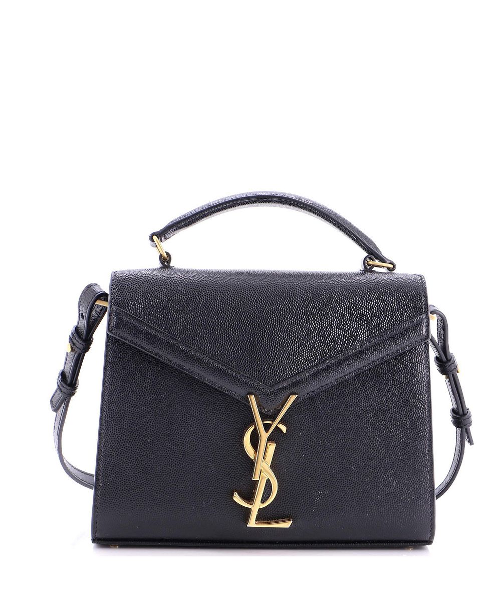 Pre-Owned Saint Laurent Mini Cassandra Top Handle Bag Leather