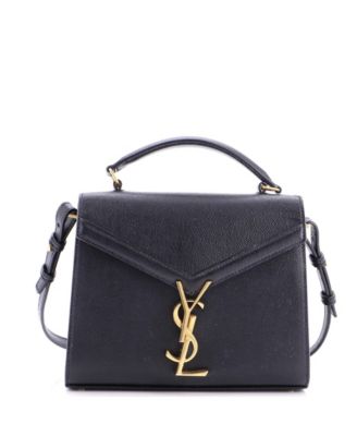 Pre-Owned Saint Laurent Mini Cassandra Top Handle Bag Leather