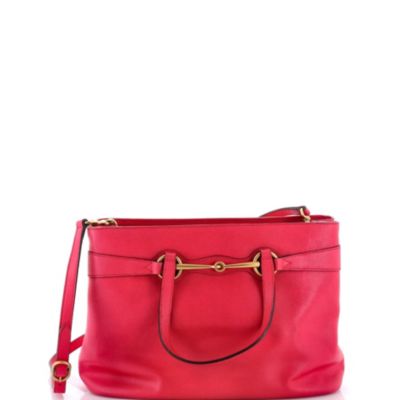 Кожаная сумка-тоут Gucci Medium Bright Bit Convertible Pre-Owned