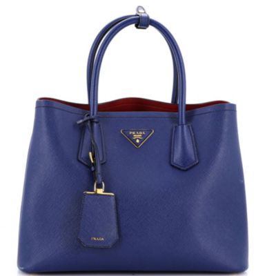 Сумка-тоут Pre-Owned Prada Medium Cuir Double Saffiano Leather