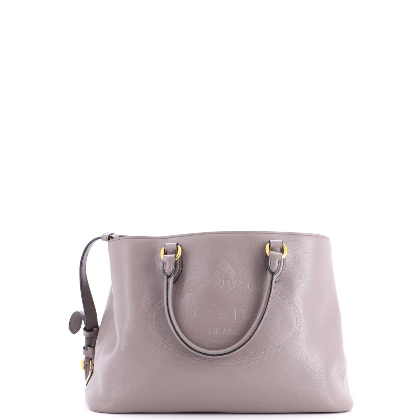 Pre-Owned Prada сумка тоут с тиснением логотипа Glace Calf