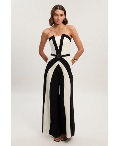 Комбинезон Karen Millen Women's Block Bandeau Jumpsuit