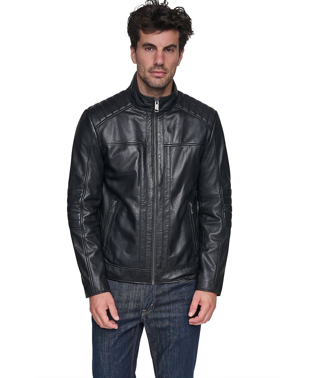 Marc New York Men's Aged Lamb Racer Jacket