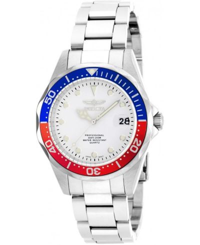 Invicta Мужские часы Invicta 17047 Pro Diver Quartz 3 Hand White Dial
