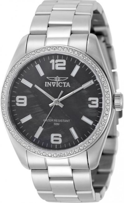 Invicta Women's 50134 кварцевые часы с черным циферблатом