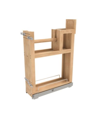 Rev-A-Shelf Paper Towel Pullout Cabinet Organizer w/ Soft-Close, 448PTH-BCSC-6C