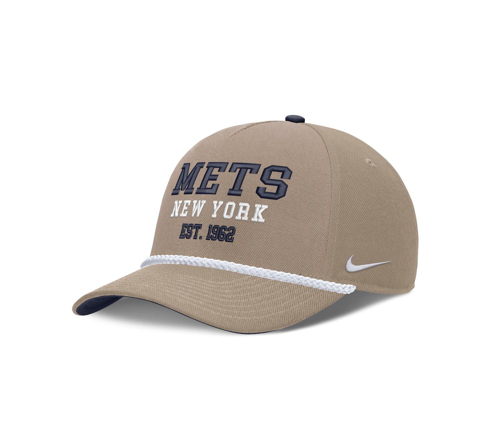 Мужская кепка Nike Khaki New York Mets Father's Day Rope Rise Adjustable Hat