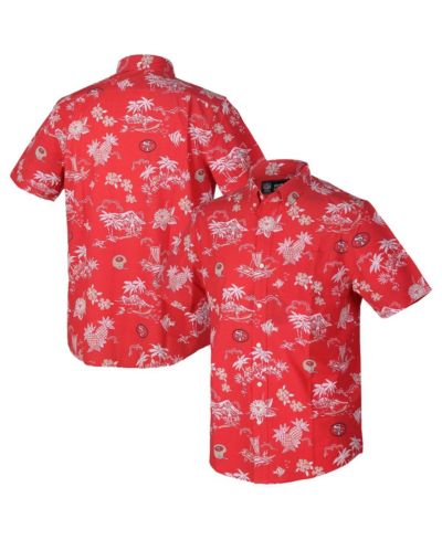 Reyn Spooner Men's Scarlet San Francisco 49ers Throwback Kekai Performance Button-Down Shirt