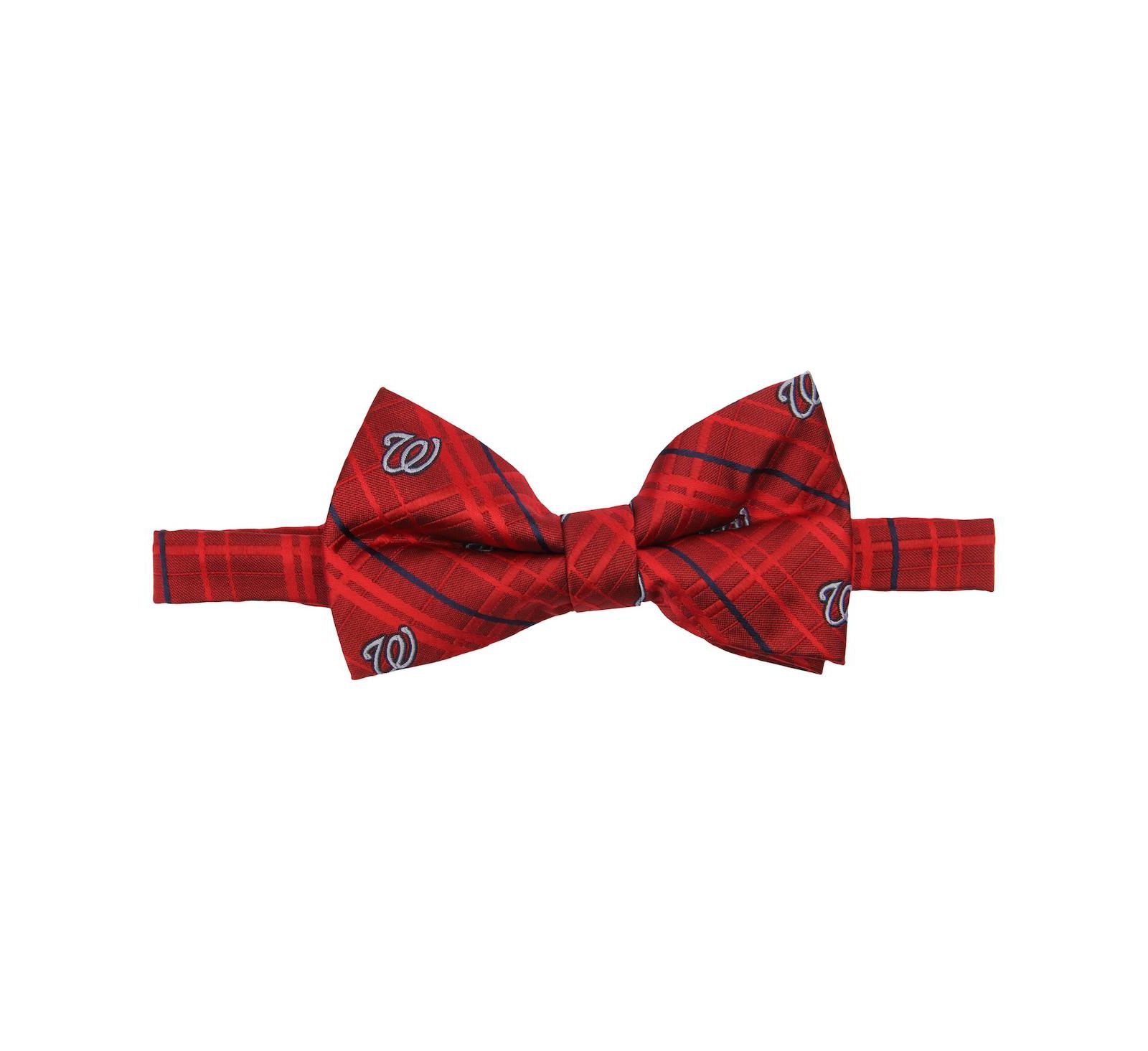 Eagles Wings Men's Red Washington Nationals Oxford Bow Tie