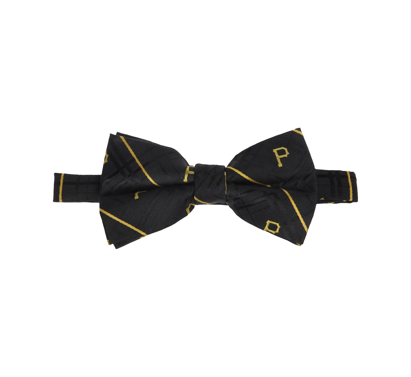 Eagles Wings Men's Black Pittsburgh Pirates Oxford Bow Tie