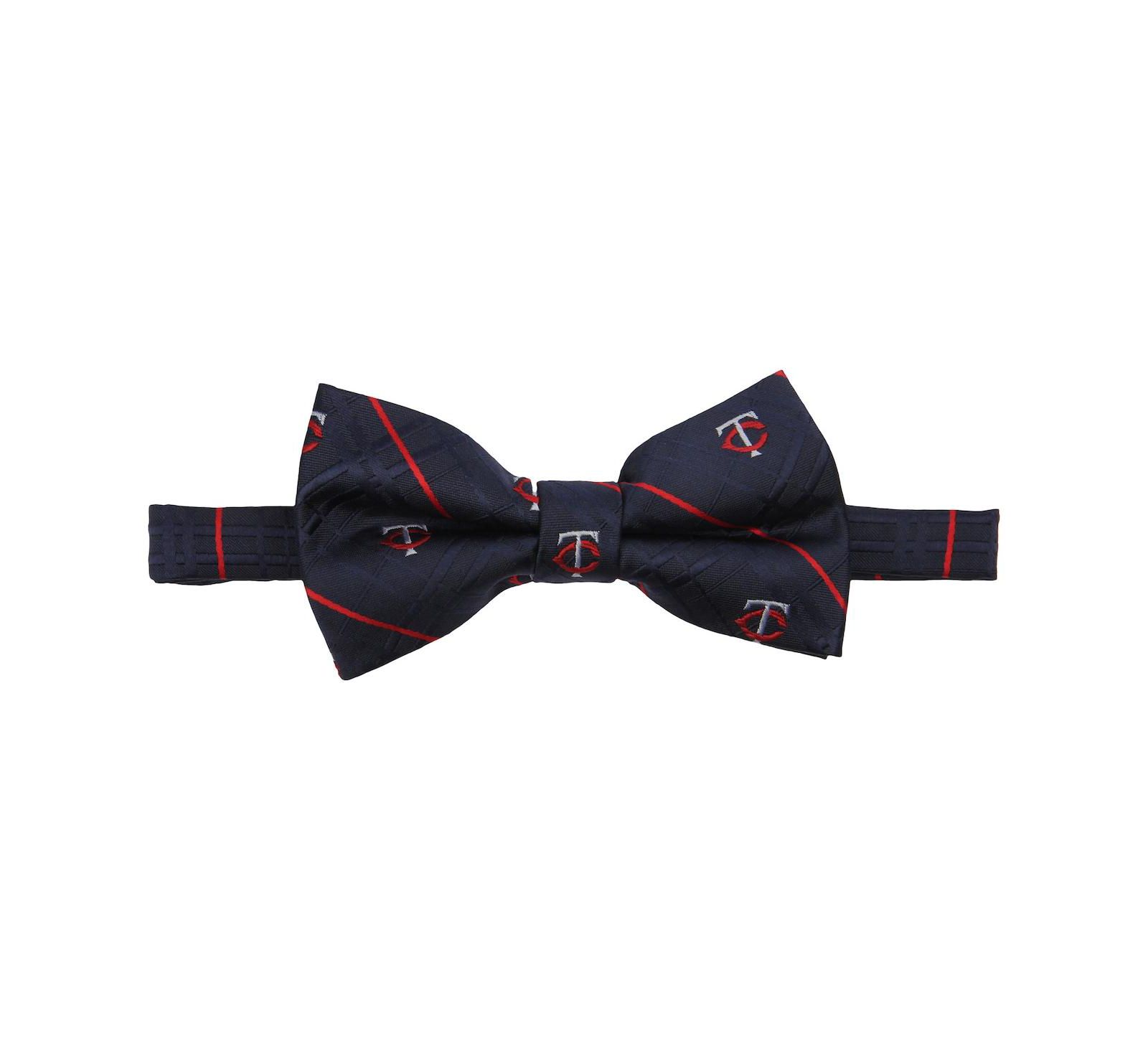 Eagles Wings Men's Navy Minnesota Twins Oxford Bow Tie