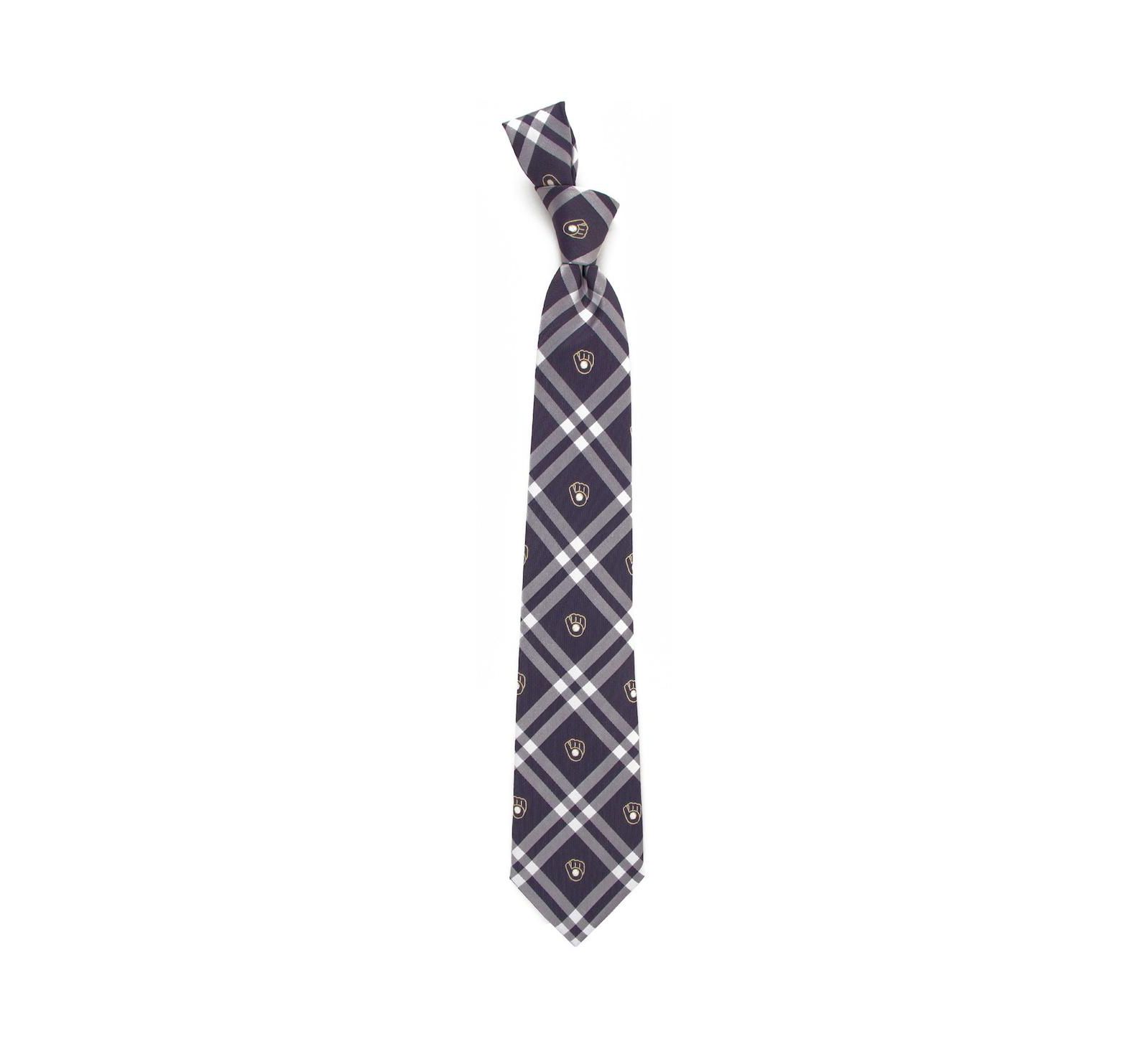 Eagles Wings Men's Navy Milwaukee Brewers Rhodes Tie
