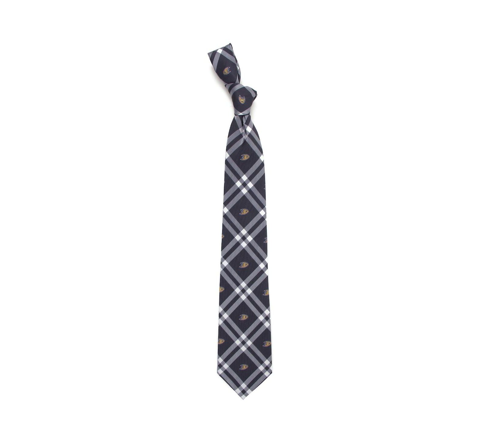 Eagles Wings Men's Black Anaheim Ducks Rhodes Tie