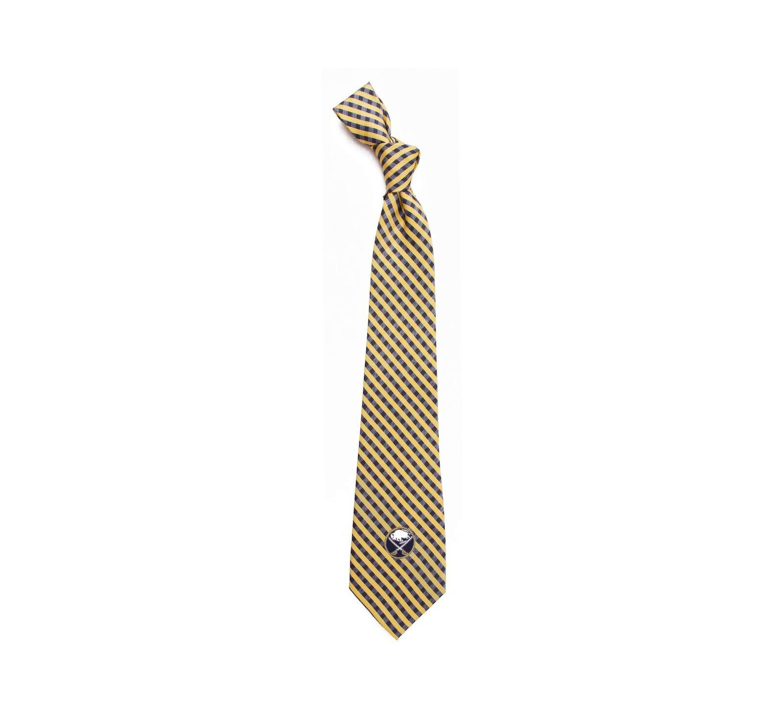 Eagles Wings Men's Buffalo Sabres Gingham Tie
