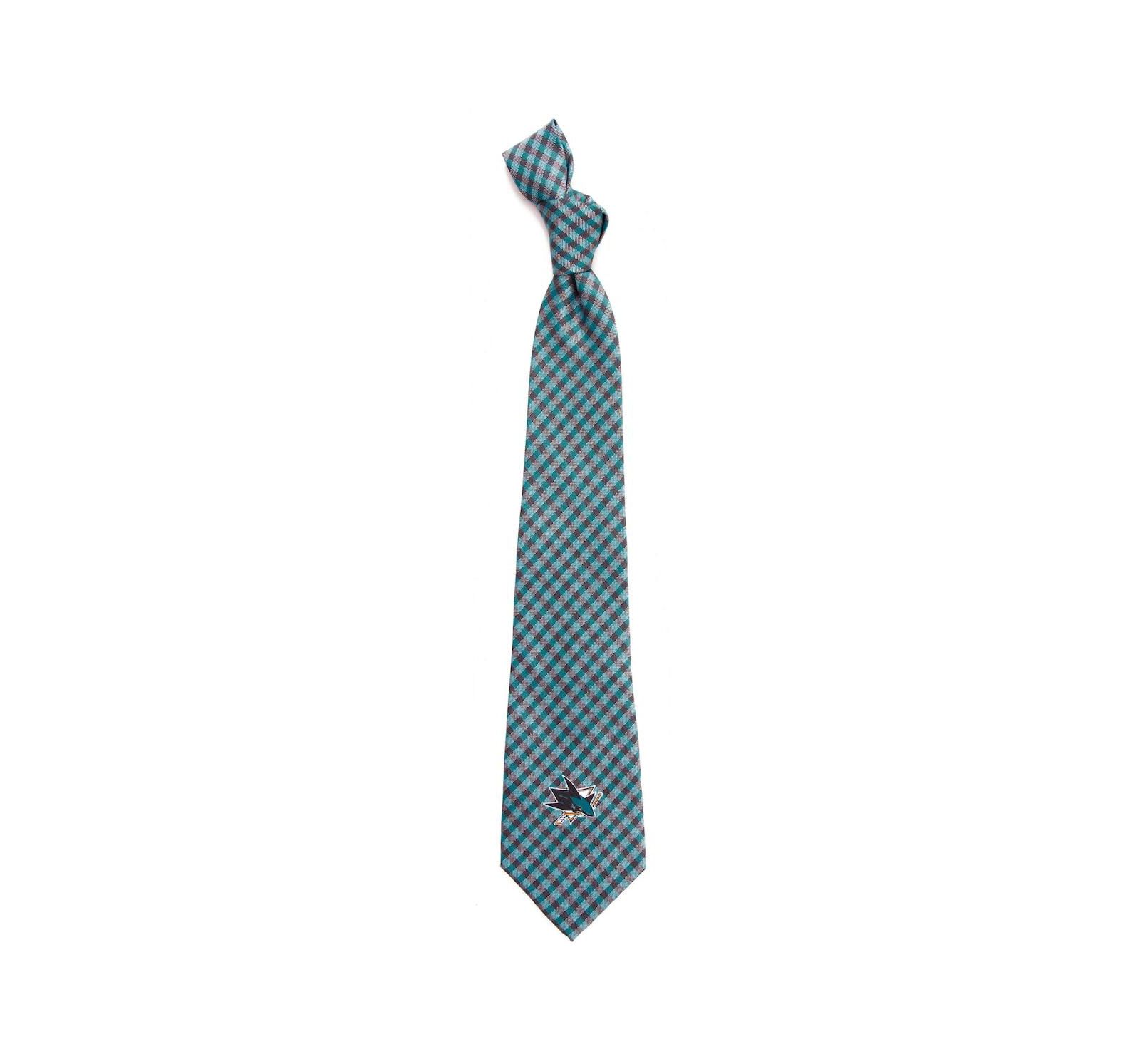 Мужской галстук Eagles Wings San Jose Sharks Gingham