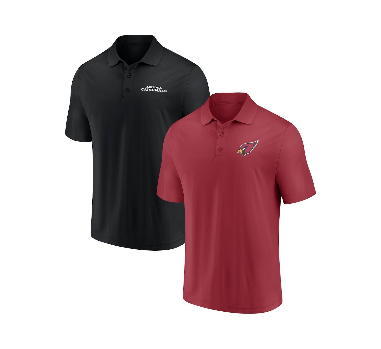 Fanatics Men's 2-Pack Cardinal/Black Arizona Cardinals Dueling Polo Shirt Set