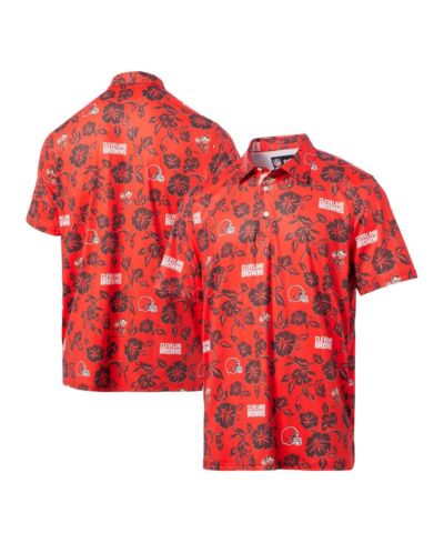 Reyn Spooner Men's Orange Cleveland Browns Pua Performance Polo Shirt