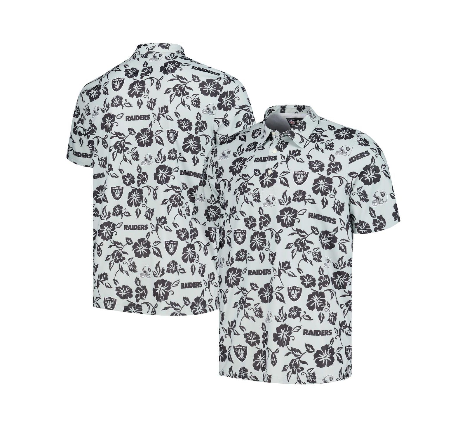 Reyn Spooner Men's Silver Las Vegas Raiders Pua Performance Polo Shirt