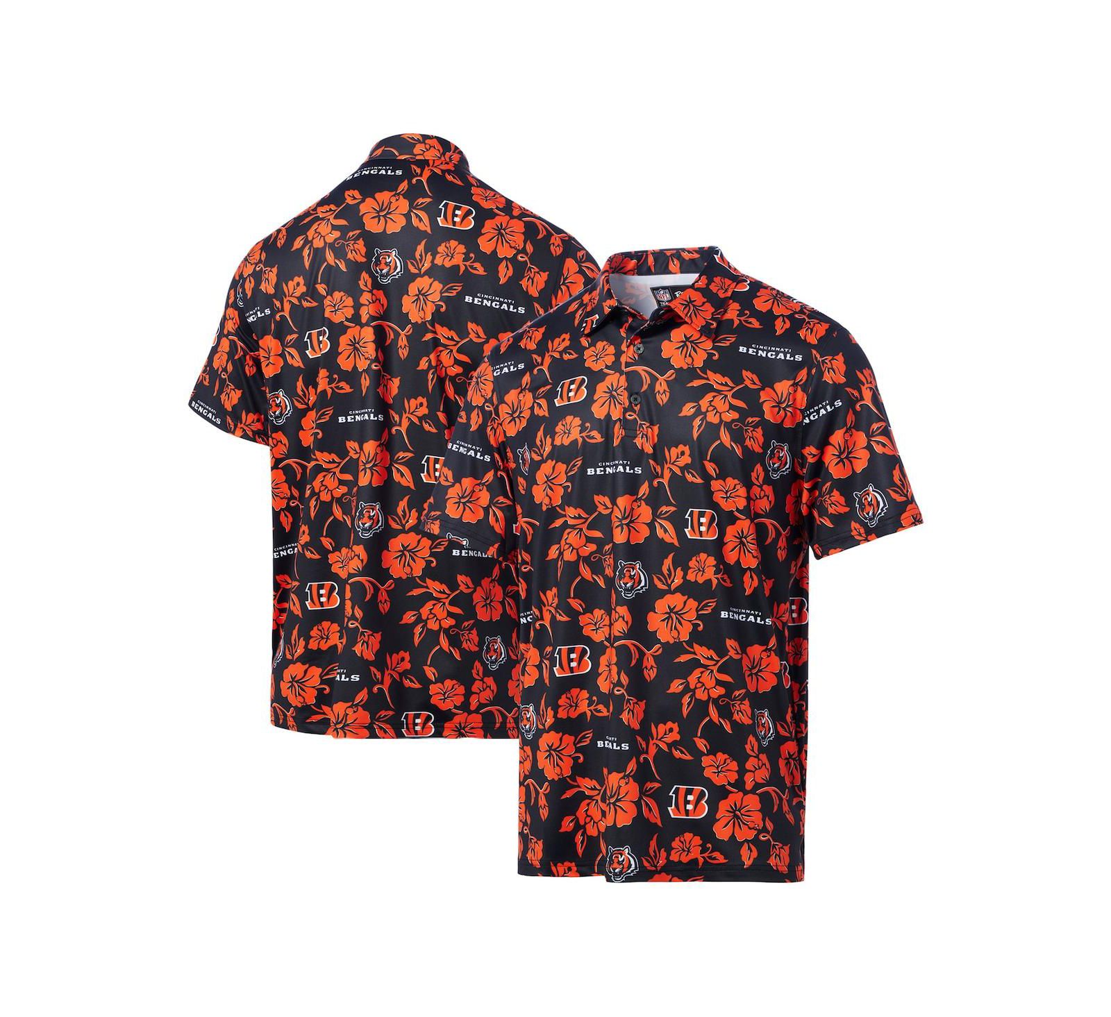 Reyn Spooner Men's Black Cincinnati Bengals Pua Performance Polo Shirt