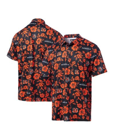 Reyn Spooner Men's Black Cincinnati Bengals Pua Performance Polo Shirt