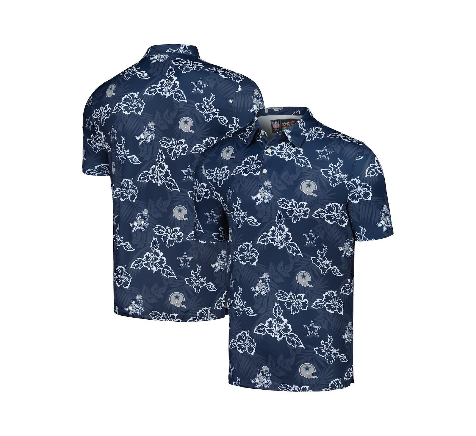 Reyn Spooner Men's Navy Dallas Cowboys Throwback Pua Performance Polo Shirt