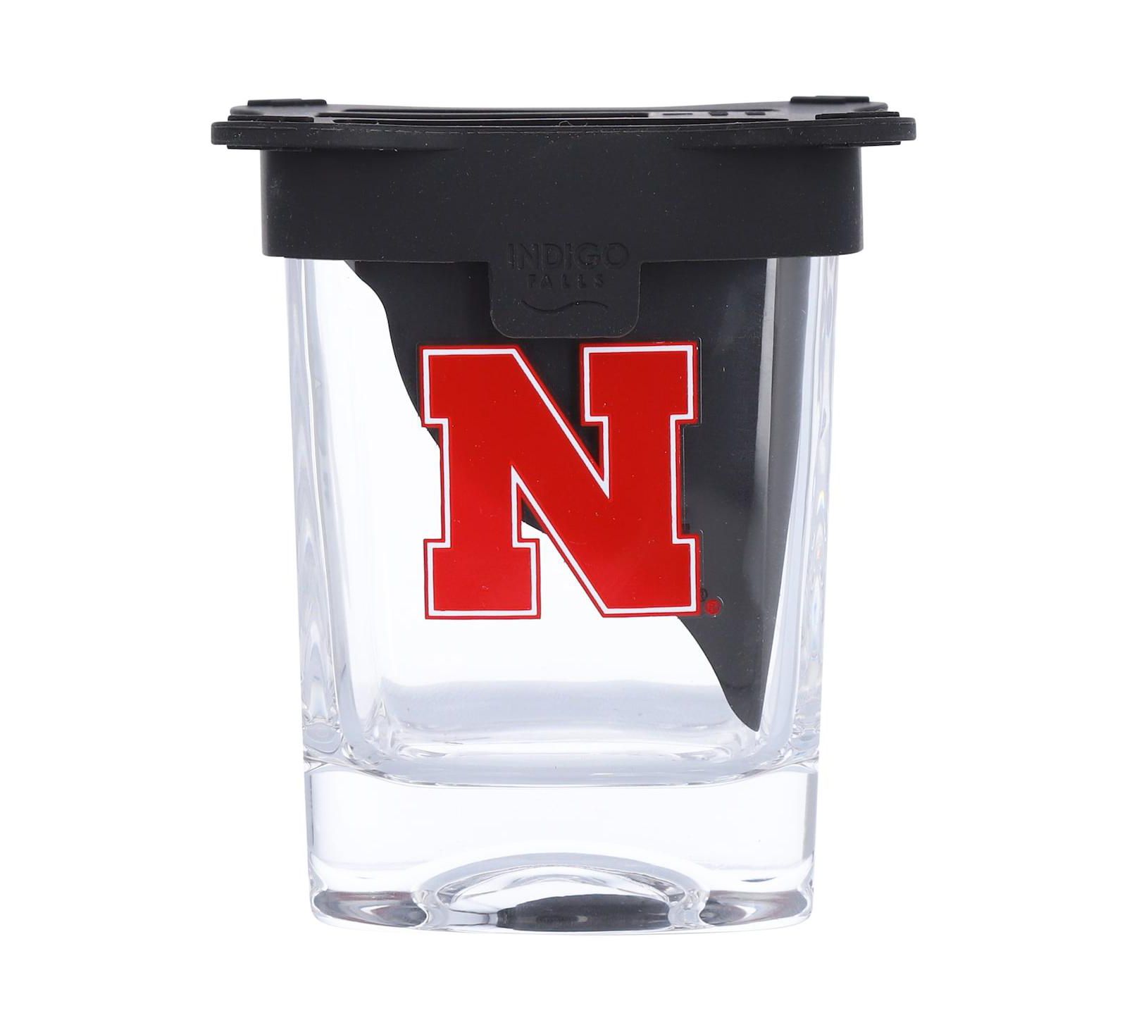 Indigo Falls Nebraska Huskers 10oz. Ice Wedge Glass