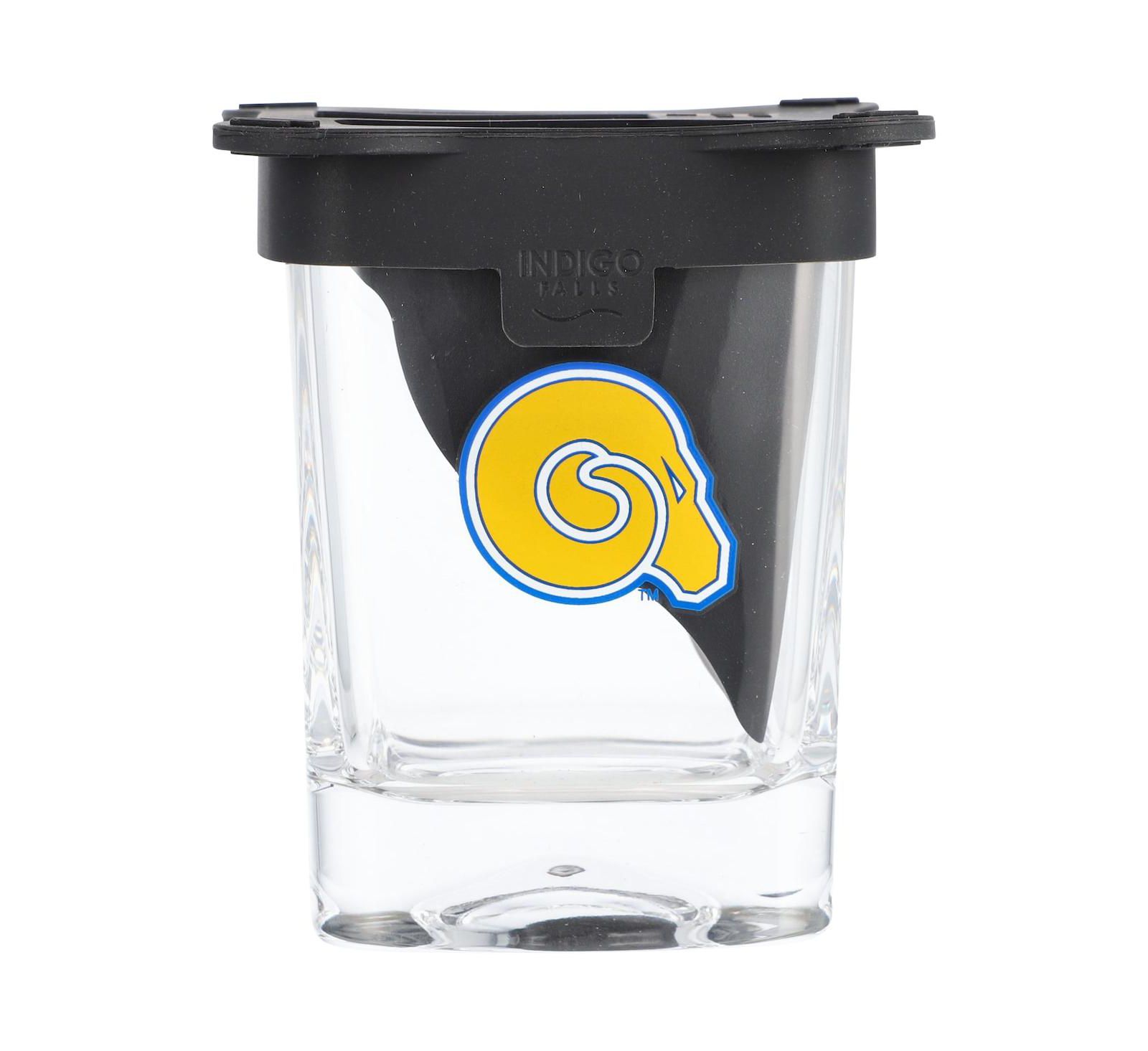 Indigo Falls Albany State Golden Rams 10oz. Ice Wedge Glass