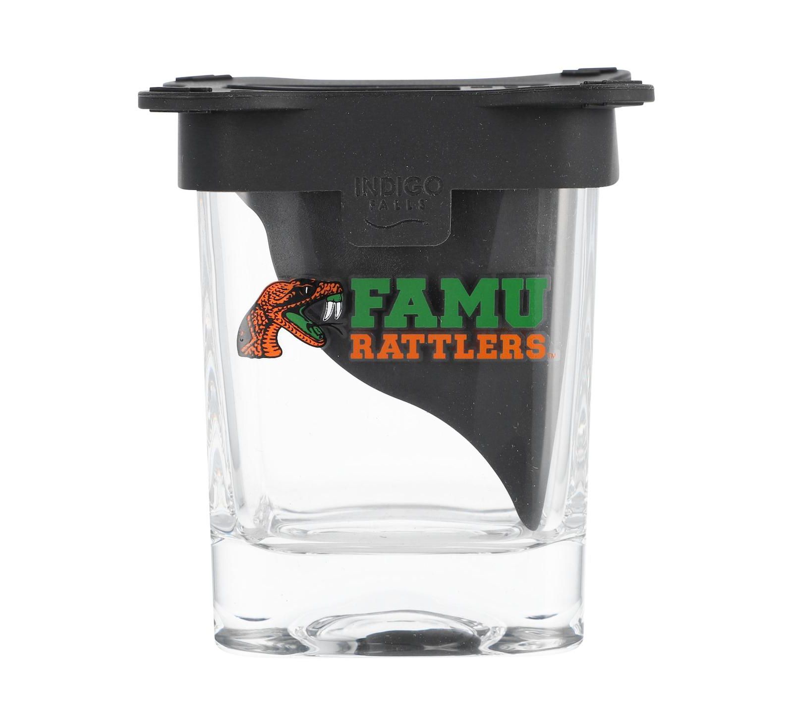 Indigo Falls Florida A M Rattlers 10oz. Ice Wedge Glass