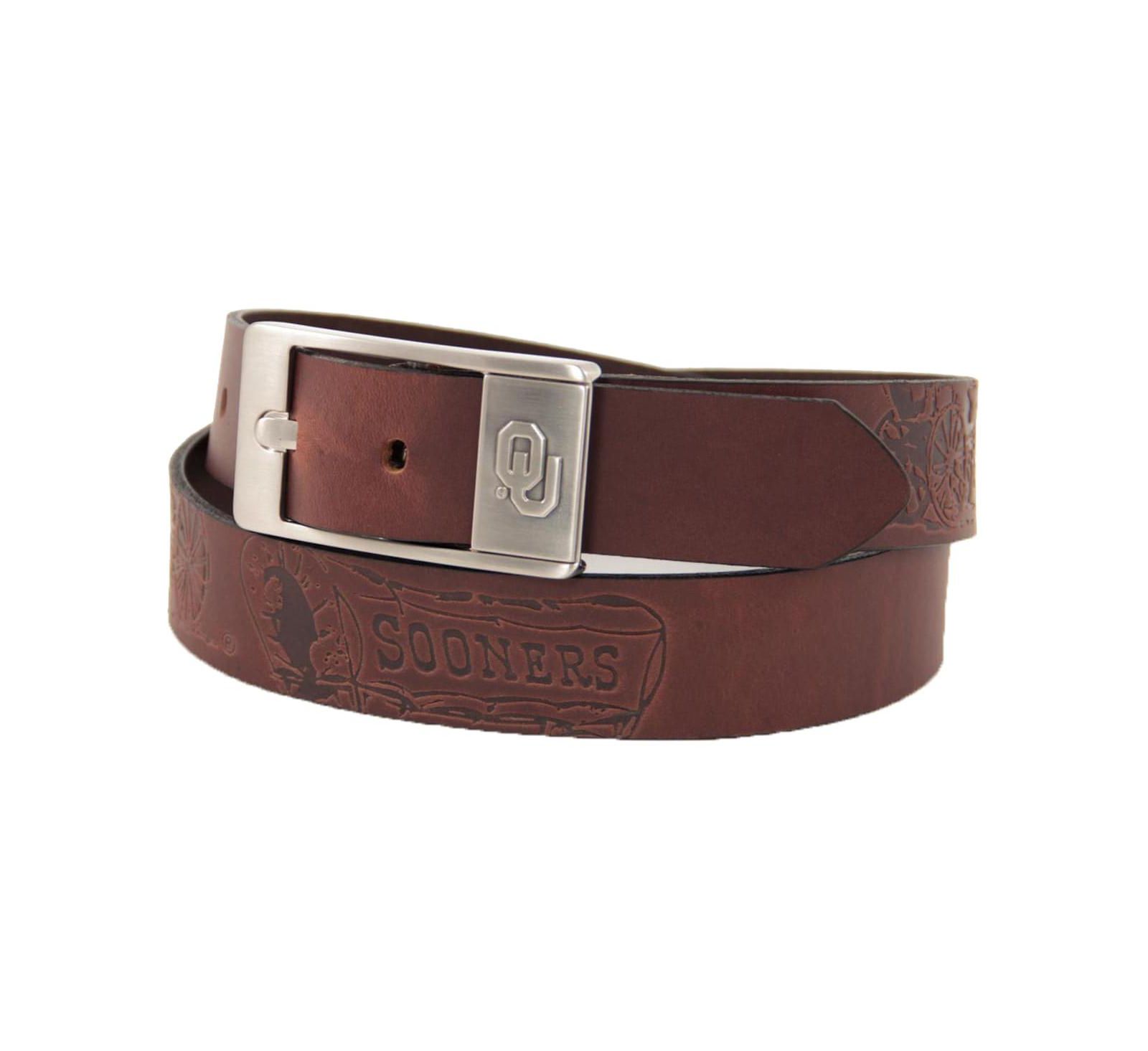 Мужской кожаный ремень Eagles Wings Oklahoma Sooners