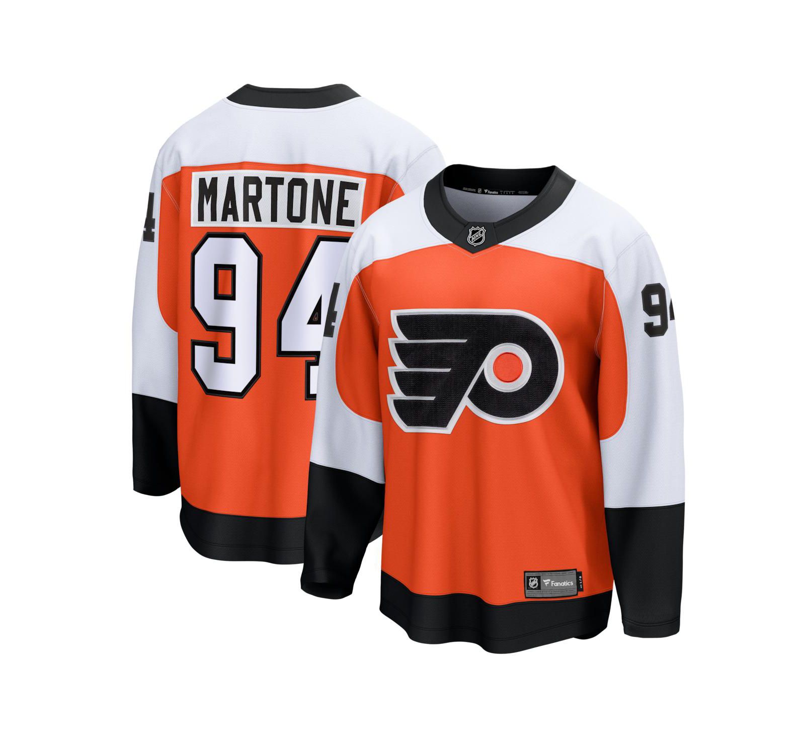 Мужская джерси Fanatics Porter Martone Orange Philadelphia Flyers Breakaway