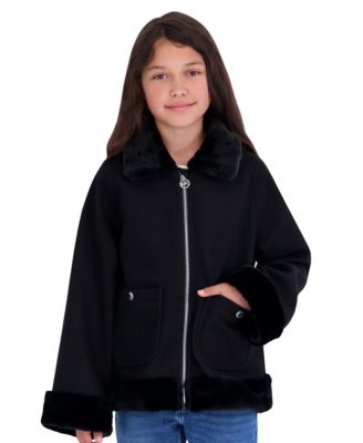 Детское куртка Michael Kors Toddler Girls' 2T-5T Midweight Faux Wool