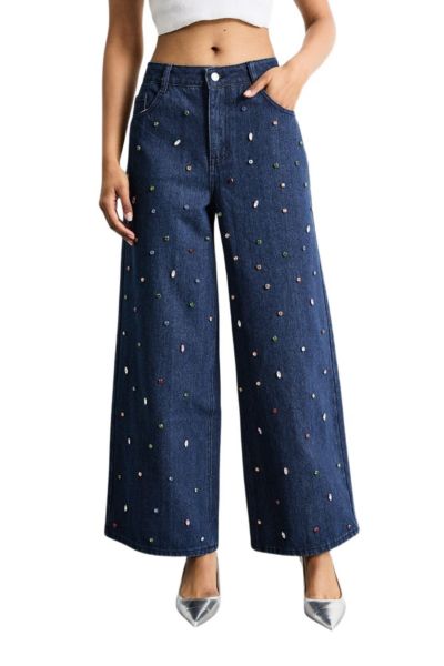 Женские джинсы Warehouse Hotfix Embellished Wide Leg