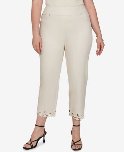 Ruby Rd. женские джинсовые брюки с вышивкой и вырезами, Plus Size
