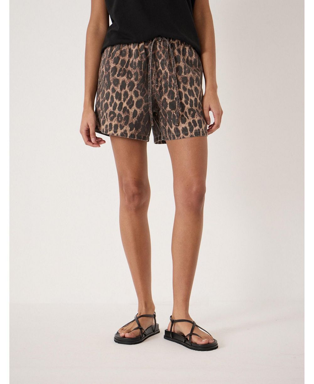 Женщинынские джинсовые шорты Hush Betty Leopard Pull On Denim Shorts