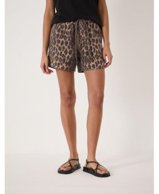 Женщинынские джинсовые шорты Hush Betty Leopard Pull On Denim Shorts