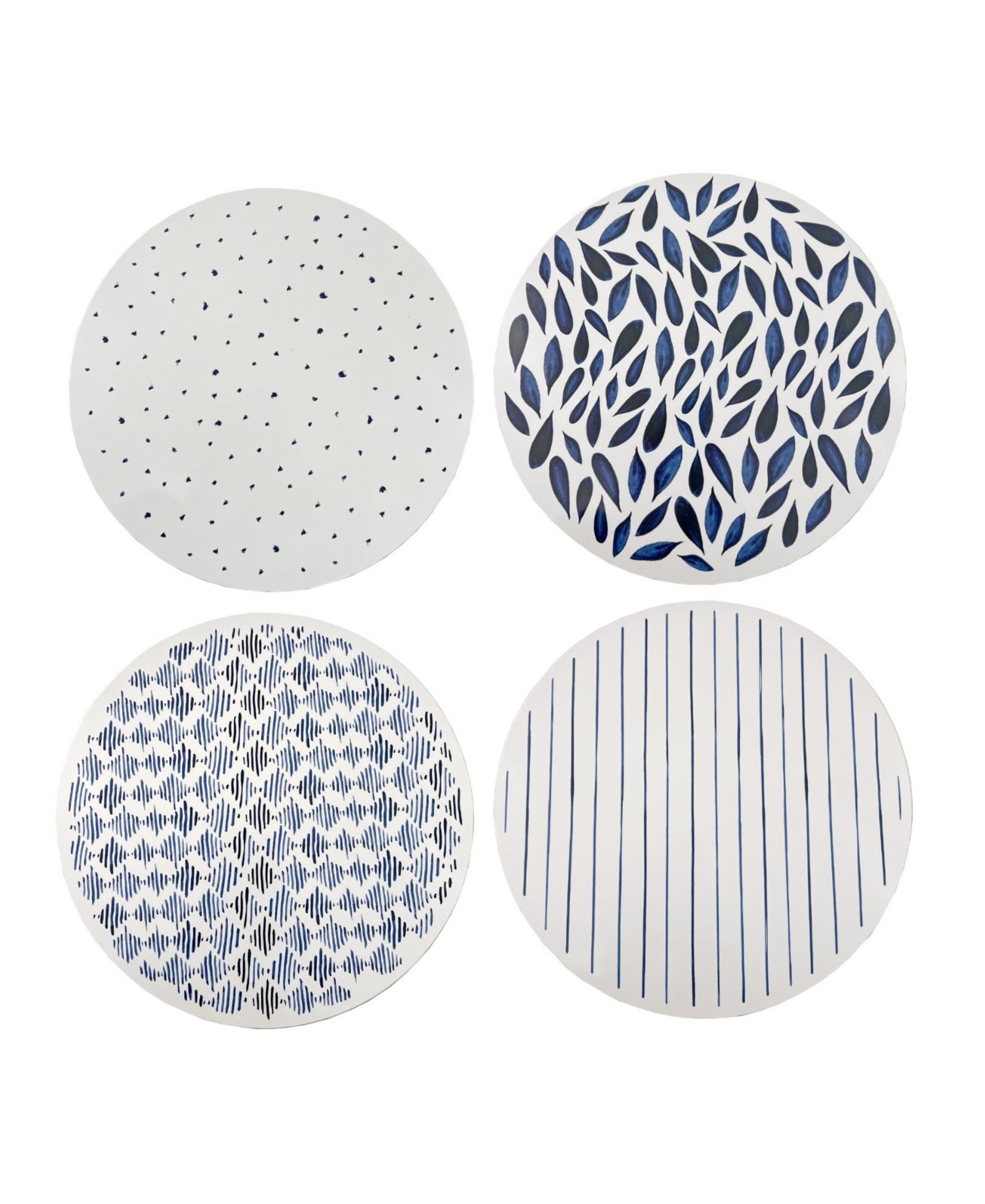 Lenox Blue Bay Round Cork Placemats, Set of 4
