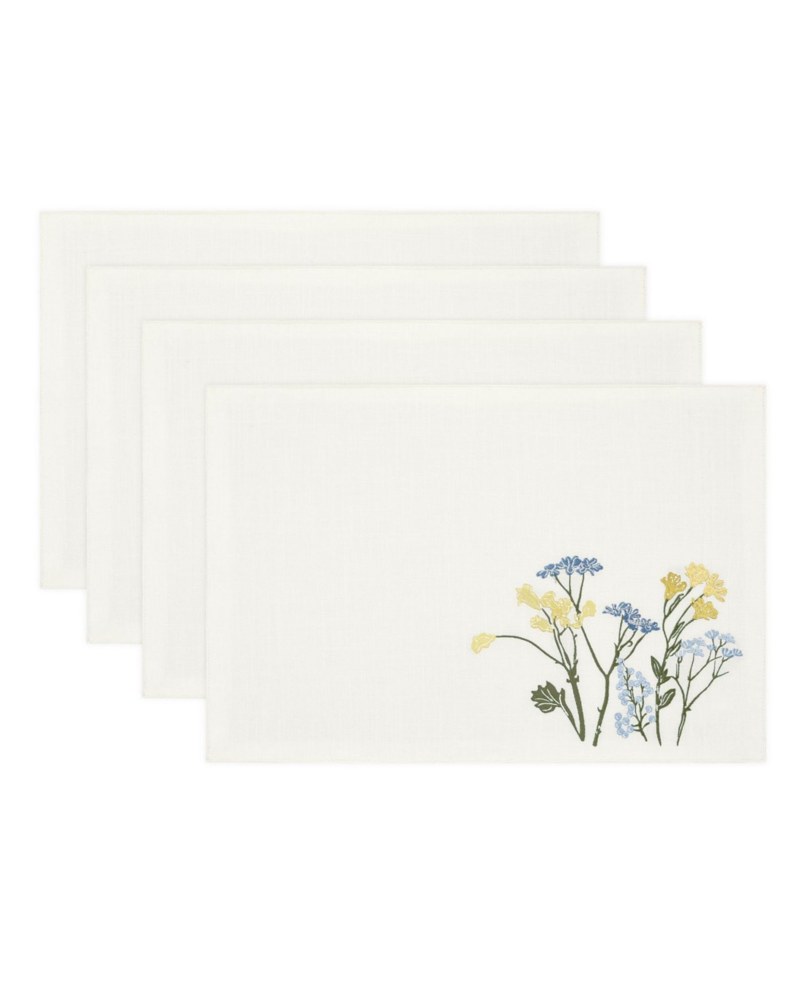 Lenox Wildflowers Border Placemats, Set of 4