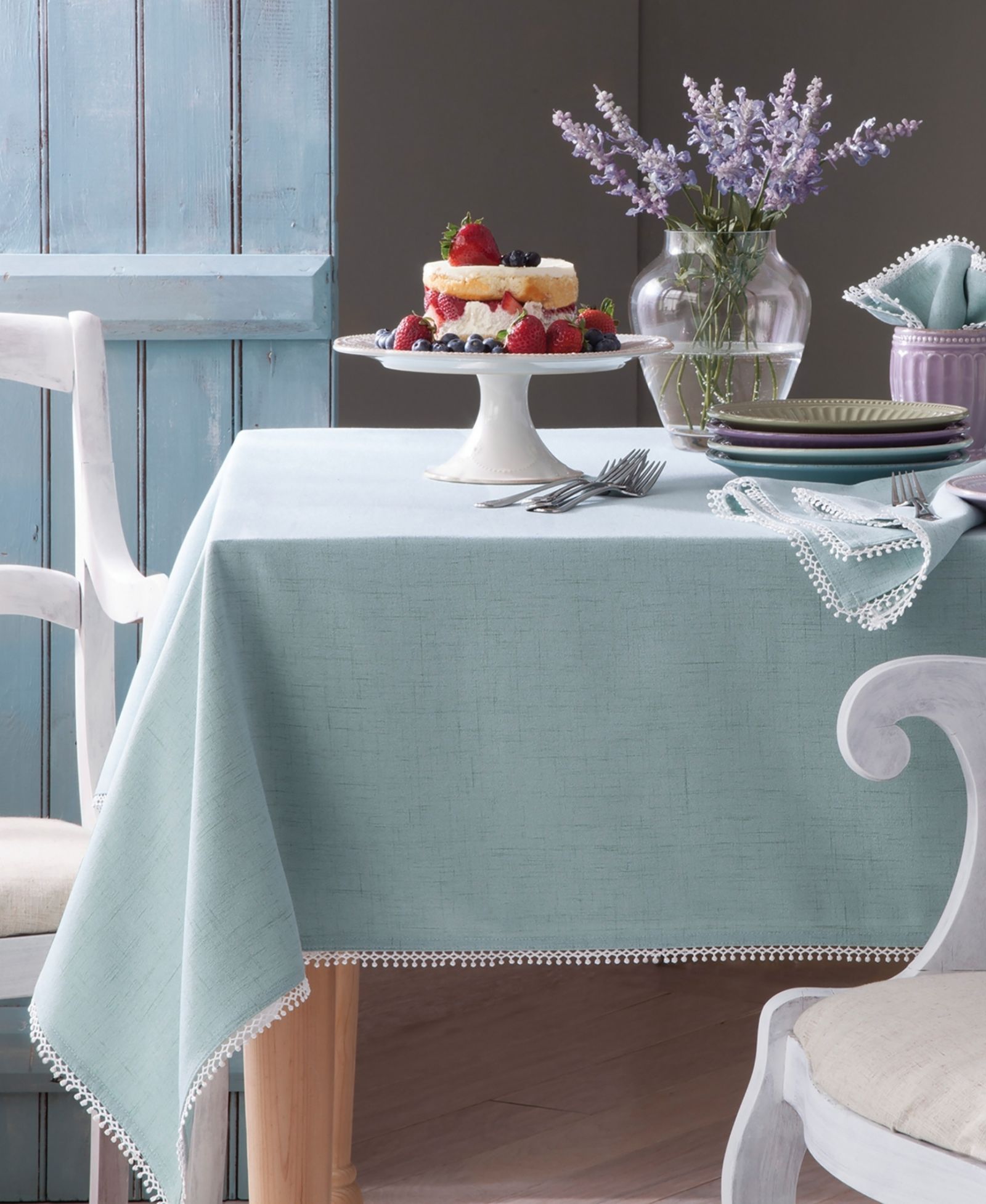 Скатерть Lenox French Perle сплошного цвета, 52" x 70"