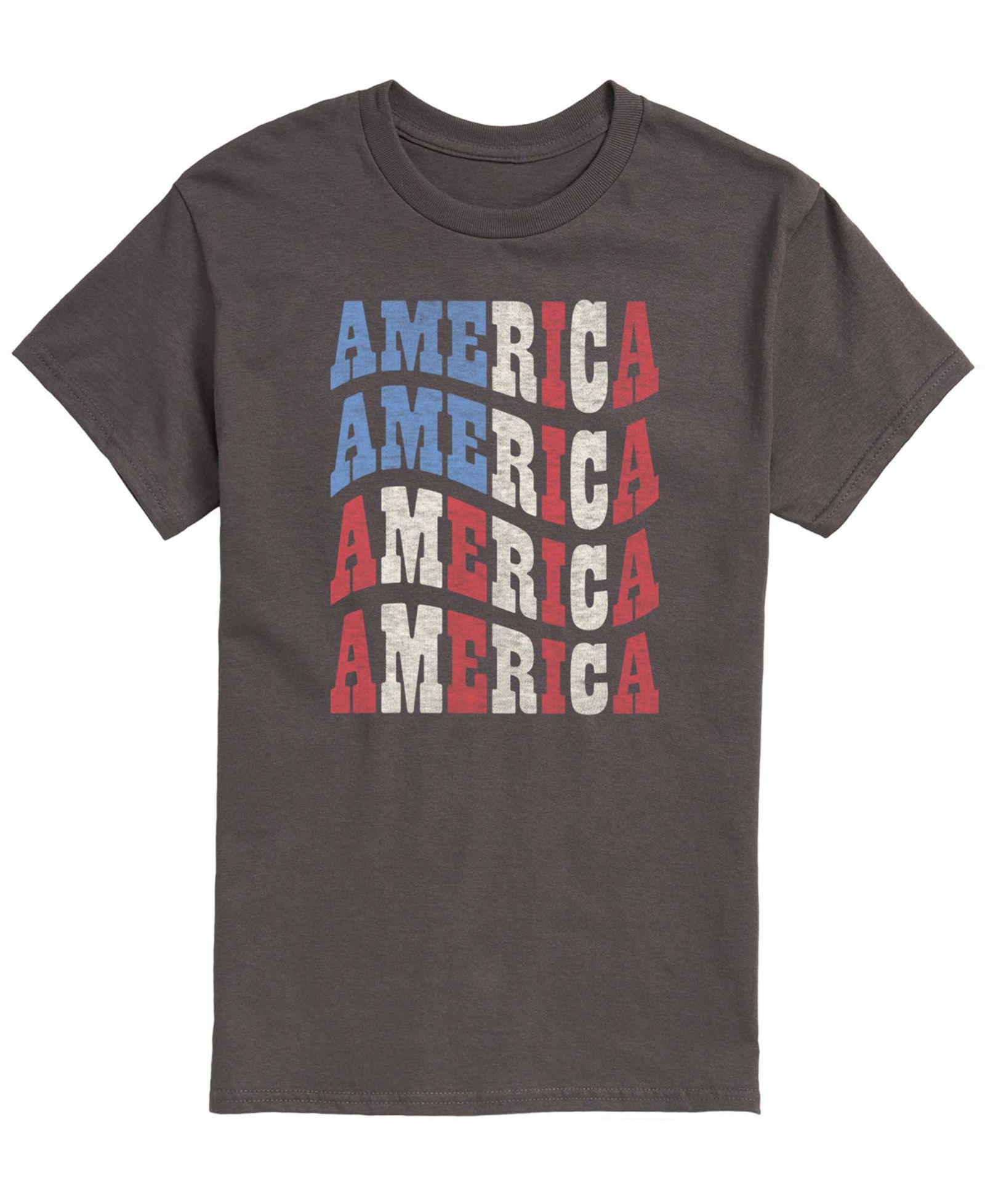 AIRWAVES Men's America Wavy Short-Sleeve Graphic T-Shirt