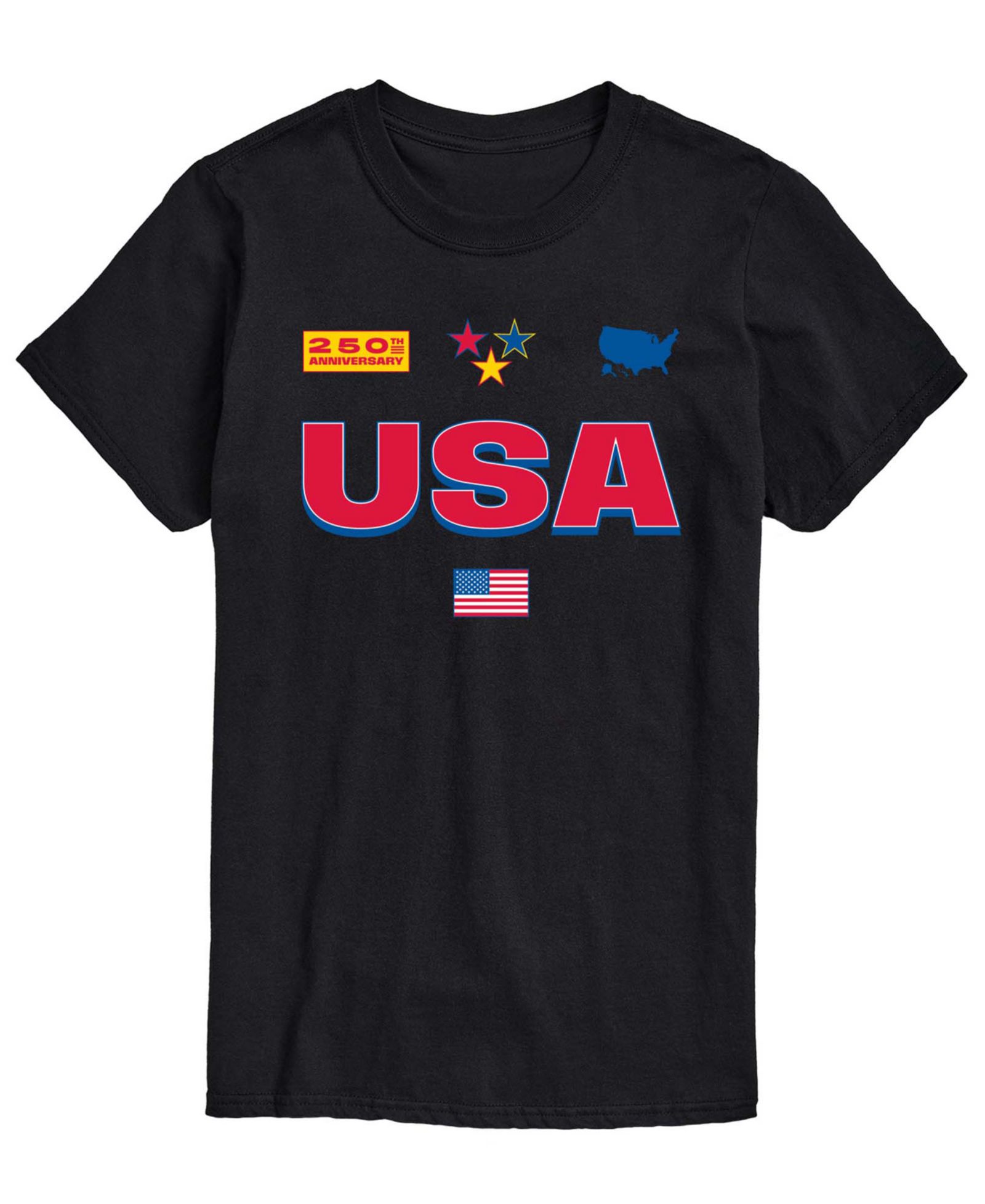AIRWAVES Men's USA 250 Jersey Short-Sleeve Graphic T-Shirt