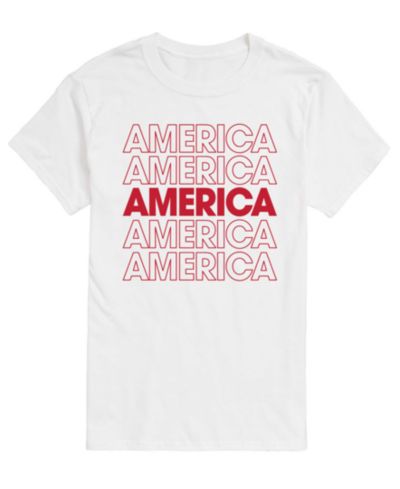 AIRWAVES Футболка с графикой America Repeated для мужчин, короткий рукав