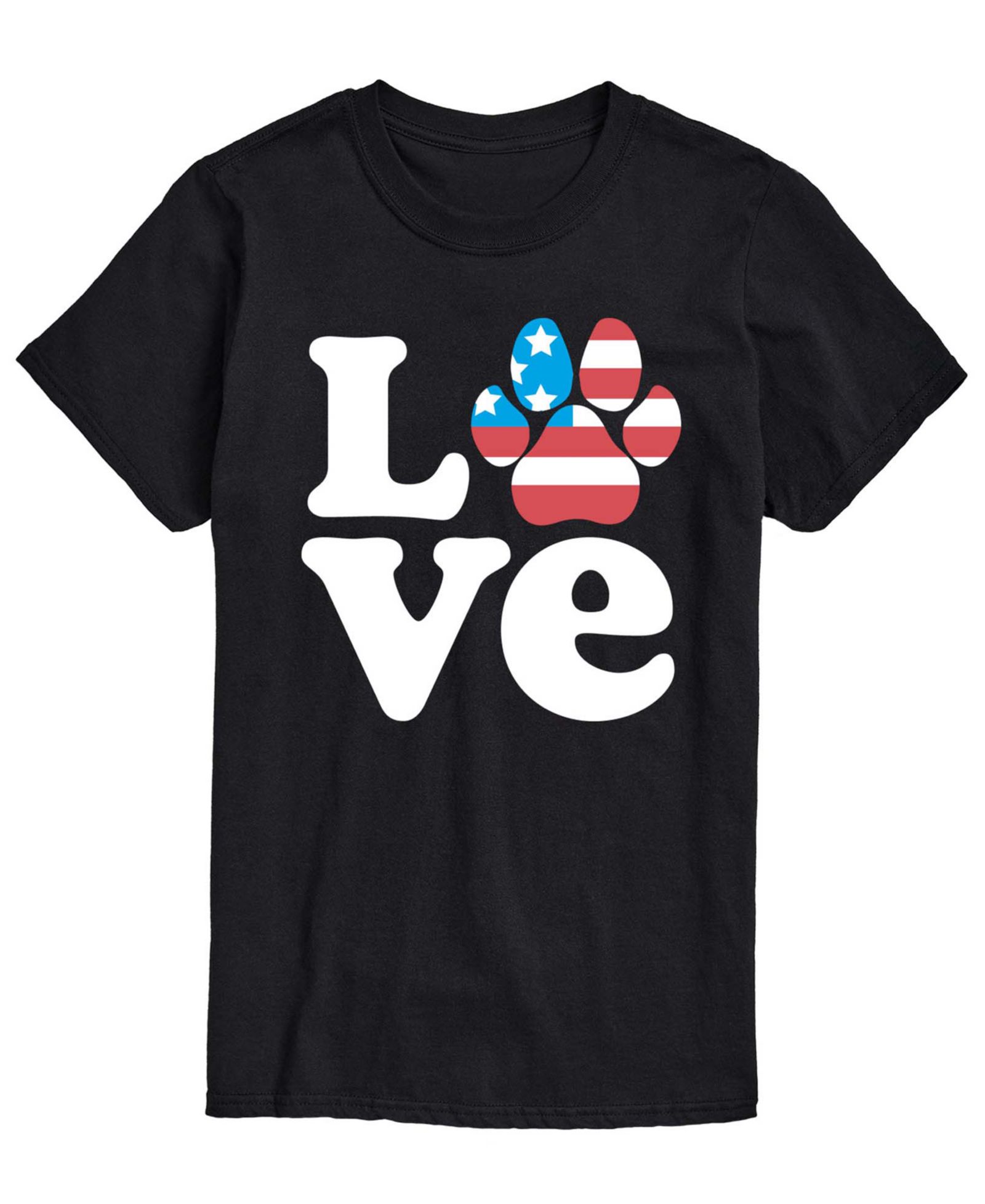 Мужская футболка AIRWAVES Men's Love America Paw с принтом