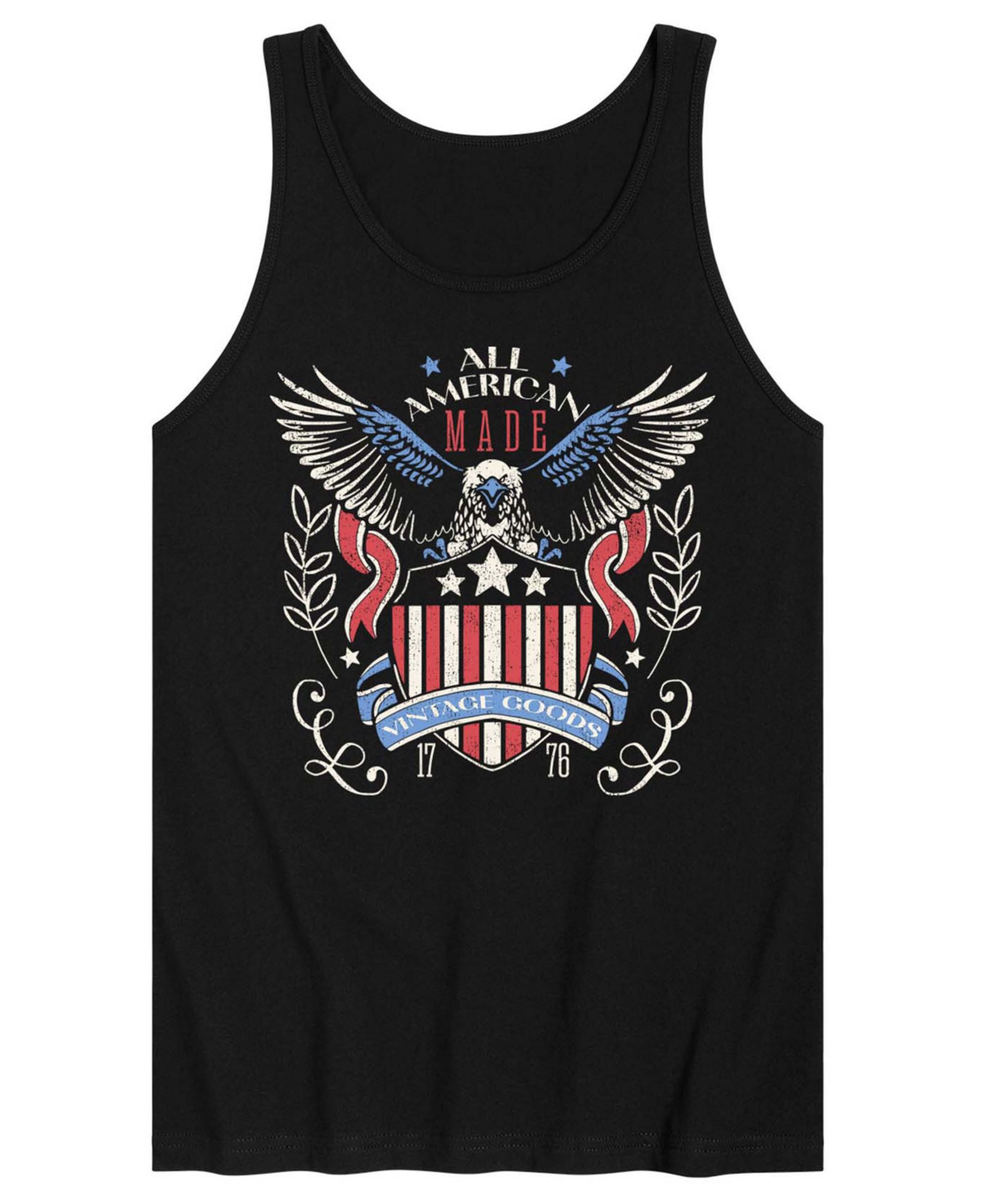 AIRWAVES Men's All American Vintage Goods Sleeveless Graphic Tank Top