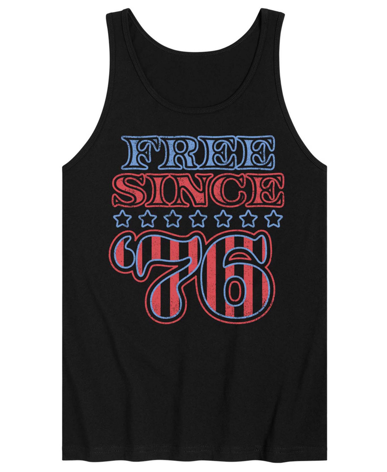 AIRWAVES Men's Free Since 76 Sleeveless Graphic Tank Top