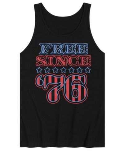 AIRWAVES Men's Free Since 76 Sleeveless Graphic Tank Top