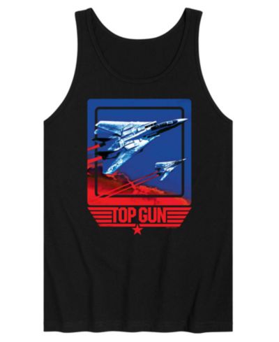 AIRWAVES Men's Top Gun Jet Sleeveless Graphic Tank Top